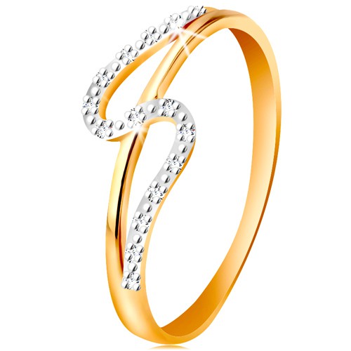 Diamantový prsteň zo 14K zlata