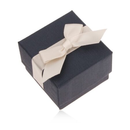 Modrá darčeková krabička na prsteň