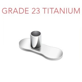 Podstavec pod piercing implantát z titánu bez dierok C12.20