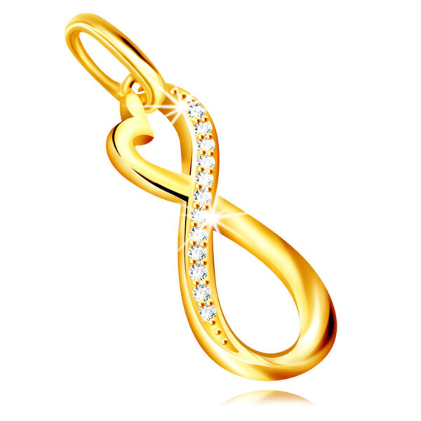 Zlatý prívesok 375 - asymetrický symbol INFINITY