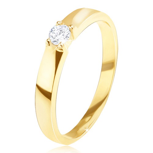 Zlatý prsteň 585 - lesklý